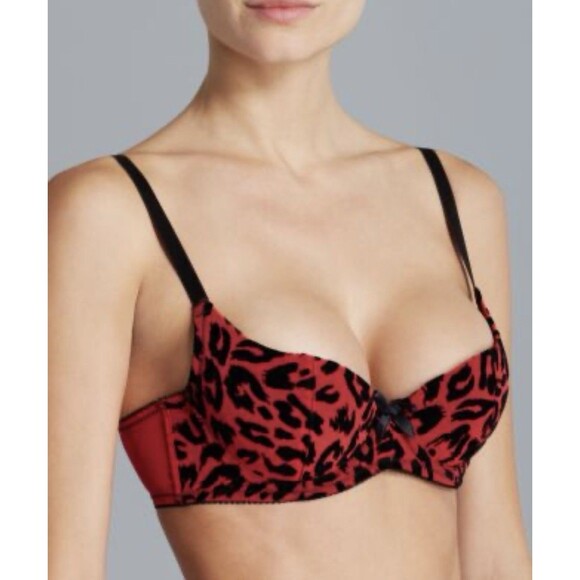 Agent Provocateur Other - Agent Provocateur Lucila Bra 32C Leopard Padded Push Up Balconette Seductive